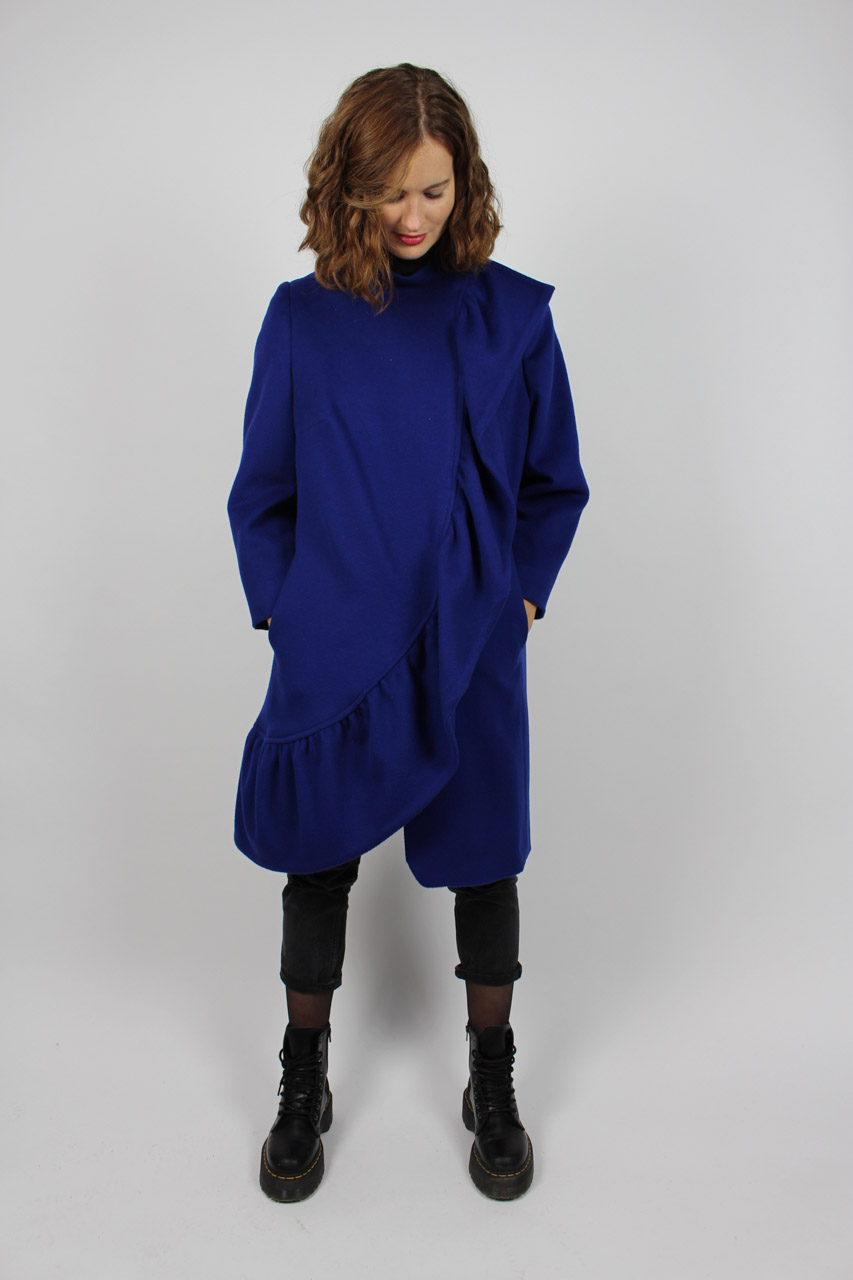 Bepalen onderhoud beneden Mantel blau Rüschen "Elisa" | Oma Klara